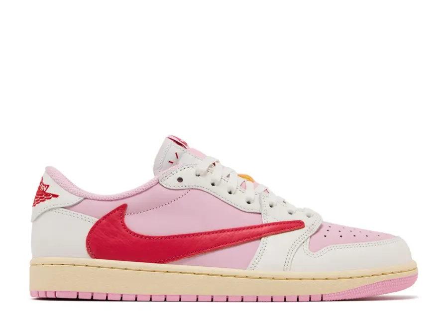 Jordan Retro 1 Low x Travis Scott 'Sail Pink'
