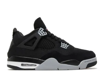 Jordan Retro 4 "Black Canvas"
