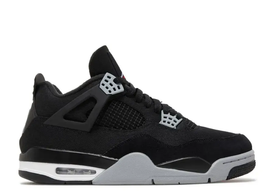 Jordan Retro 4 "Black Canvas"